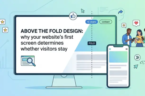 Above the Fold Design: Why Your Website's First Screen Determines Whether Visitors Stay