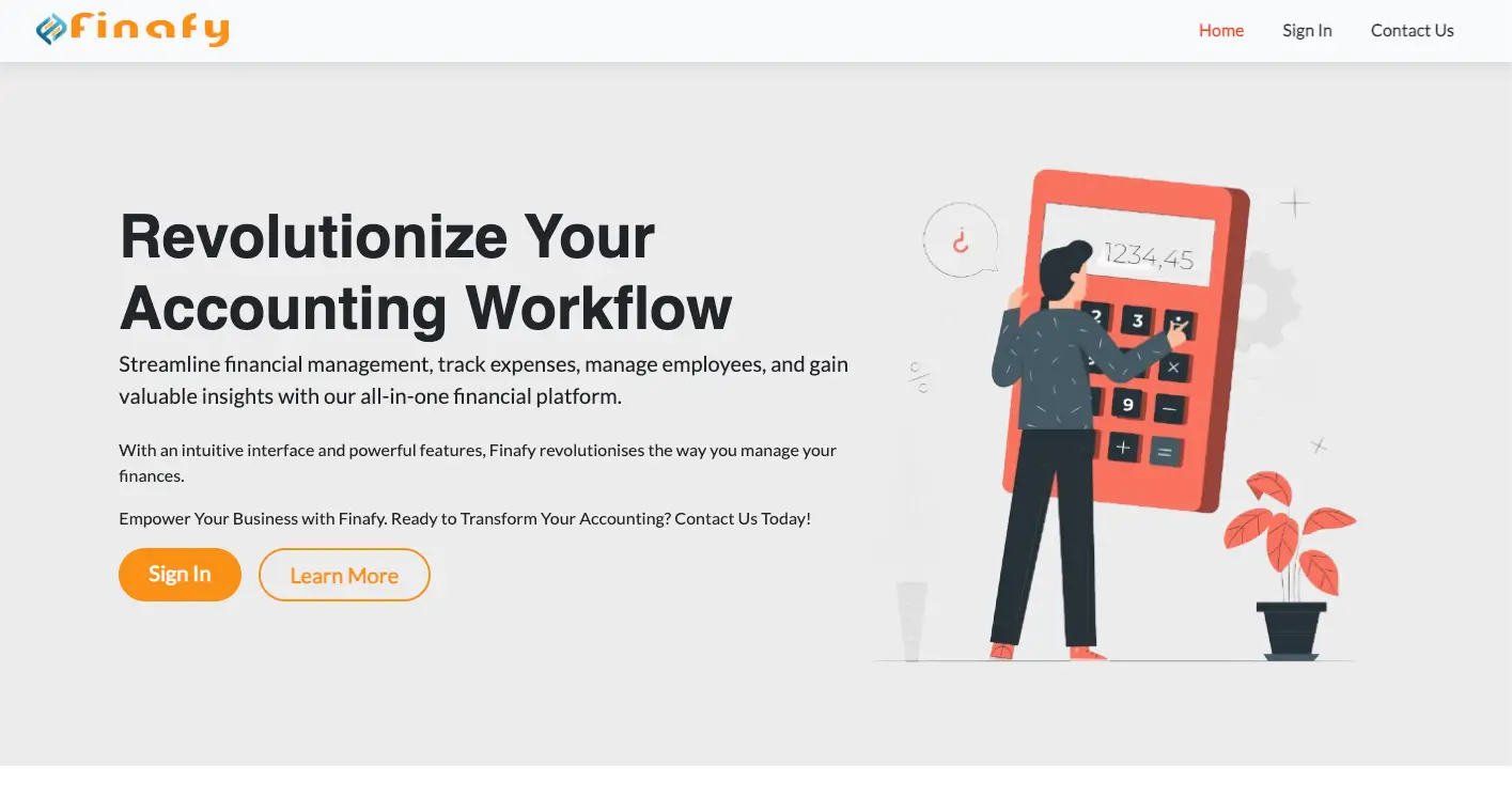 Finafy - Revolutionise Your Accounting Workflow