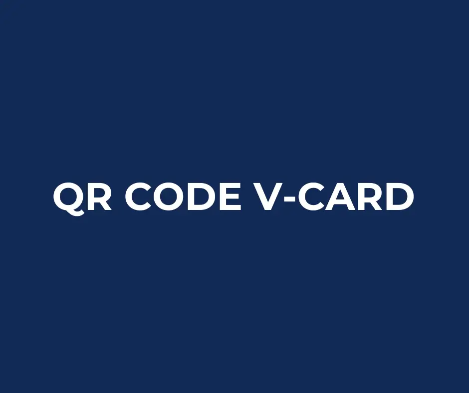 A QR code that saves a contact card to a phone