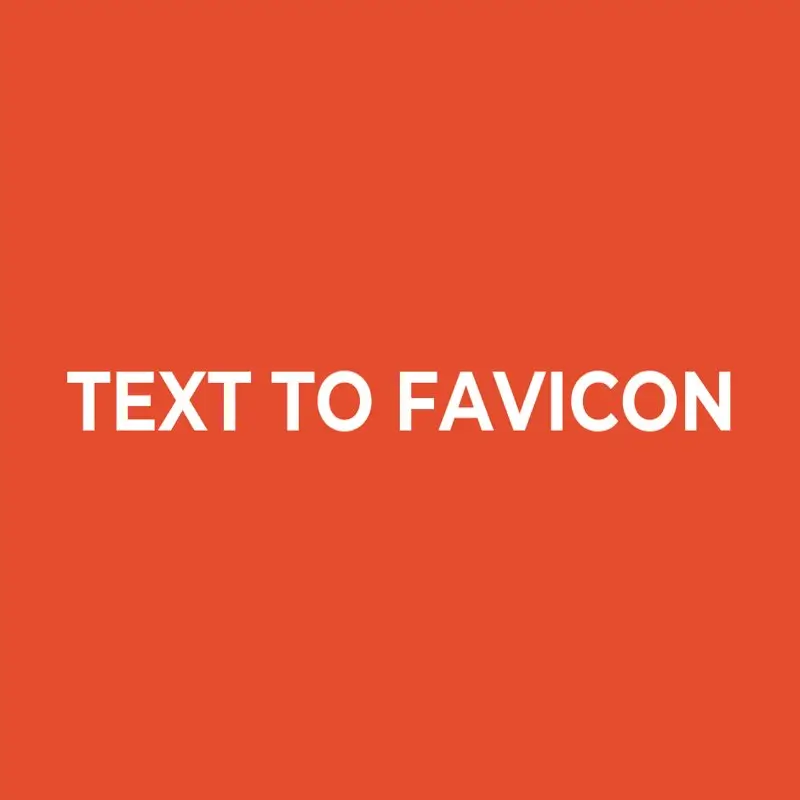 A favicon made from text